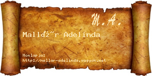 Mallár Adelinda névjegykártya